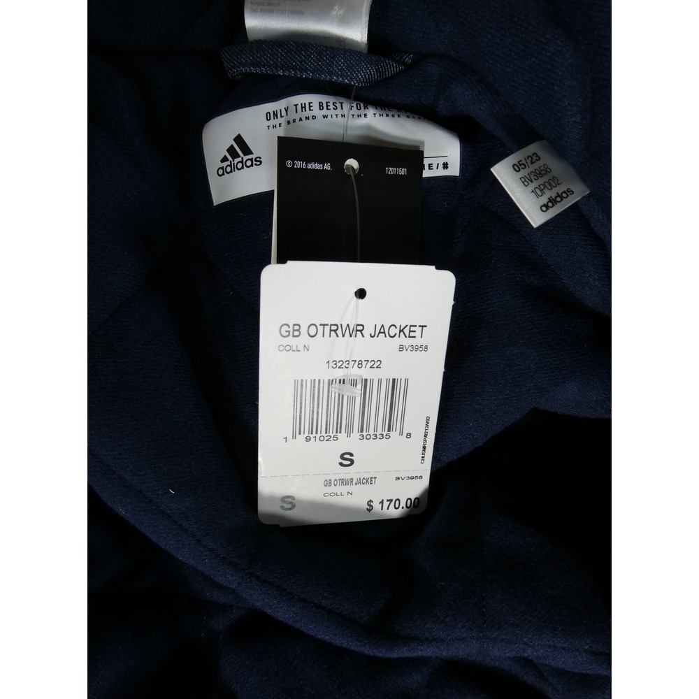 Adidas Men's GB OTRWR Jacket BV3958 Navy – Weatherproof, Hooded, Full Zip, S - Picture 11 of 12